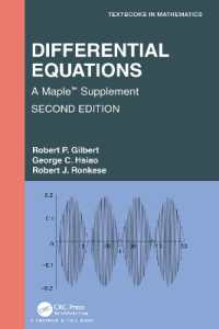 Differential Equations : A Maple™ Supplement (Textbooks in Mathematics) （2ND）
