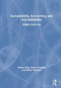 持続可能性会計とアカウンタビリティ（第３版）<br>Sustainability Accounting and Accountability （3RD）