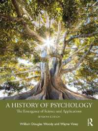 心理学史（第７版）<br>A History of Psychology : The Emergence of Science and Applications （7TH）