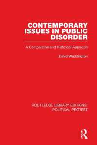 Contemporary Issues in Public Disorder : A Comparative and Historical Approach (Routledge Library Editions: Political Protest)