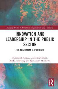 Innovation and Leadership in the Public Sector : The Australian Experience (Routledge Studies in Innovation, Organizations and Technology)