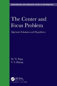 The Center and Focus Problem : Algebraic Solutions and Hypotheses (Chapman & Hall/crc Monographs and Research Notes in Mathematics)