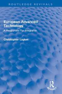European Advanced Technology : A Programme for Integration (Routledge Revivals)