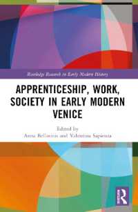 Apprenticeship, Work, Society in Early Modern Venice (Routledge Research in Early Modern History)