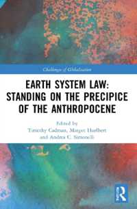Earth System Law: Standing on the Precipice of the Anthropocene (Challenges of Globalisation)
