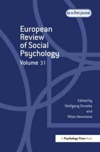 European Review of Social Psychology: Volume 31 (Special Issues of the European Review of Social Psychology)