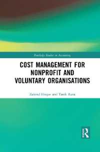 Cost Management for Nonprofit and Voluntary Organisations (Routledge Studies in Accounting)
