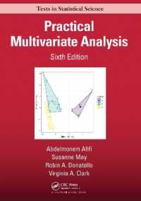 Practical Multivariate Analysis (Chapman & Hall/crc Texts in Statistical Science) （6TH）