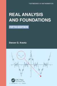 実解析と基礎（テキスト・第５版）<br>Real Analysis and Foundations (Textbooks in Mathematics) （5TH）