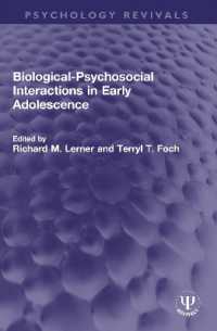 Biological-Psychosocial Interactions in Early Adolescence (Psychology Revivals)