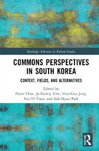 Commons Perspectives in South Korea : Context, Fields, and Alternatives (Routledge Advances in Korean Studies)