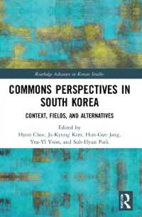 Commons Perspectives in South Korea : Context, Fields, and Alternatives (Routledge Advances in Korean Studies)