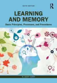 学習と記憶（テキスト・第６版）<br>Learning and Memory : Basic Principles, Processes, and Procedures （6TH）