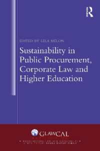 Sustainability in Public Procurement, Corporate Law and Higher Education (Transnational Law and Governance)