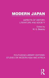 Modern Japan : Aspects of History, Literature and Society (Studies on Modern Asia and Africa)
