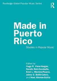 プエルトリコの大衆音楽<br>Made in Puerto Rico : Studies in Popular Music (Routledge Global Popular Music Series)