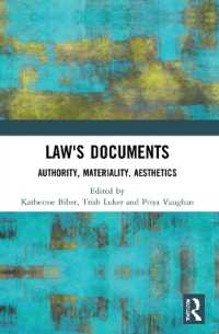 Law's Documents : Authority, Materiality, Aesthetics