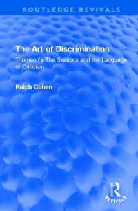 The Art of Discrimination : Thomson's the Seasons and the Language of Criticism (Routledge Revivals)