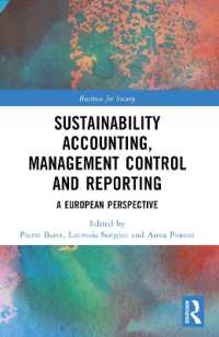 Sustainability Accounting, Management Control and Reporting : A European Perspective (Business for Society)
