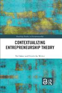 Contextualizing Entrepreneurship Theory (Routledge Studies in Entrepreneurship)