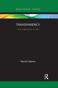 Transparency : New Trajectories in Law (New Trajectories in Law)