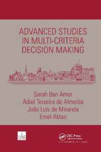 Advanced Studies in Multi-Criteria Decision Making (Chapman & Hall/crc Series in Operations Research)