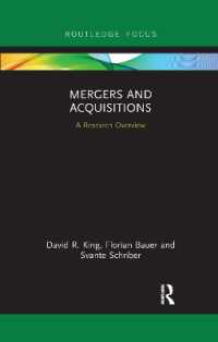 Mergers and Acquisitions : A Research Overview (State of the Art in Business Research)