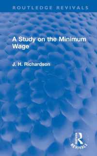 A Study on the Minimum Wage (Routledge Revivals)