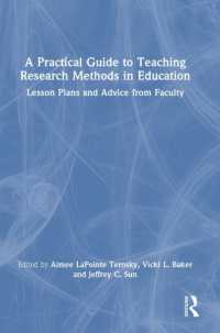教育調査法の教育実践ガイド<br>A Practical Guide to Teaching Research Methods in Education : Lesson Plans and Advice from Faculty