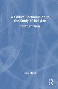 宗教学への批判的入門（第３版）<br>A Critical Introduction to the Study of Religion （3RD）