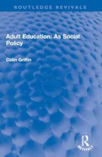 Adult Education: As Social Policy (Routledge Revivals)