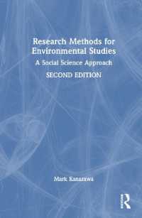 環境学のための調査法（第２版）<br>Research Methods for Environmental Studies : A Social Science Approach （2ND）