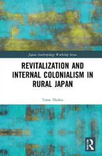 日本の農村部に見る再活性化と内なる植民地主義<br>Revitalization and Internal Colonialism in Rural Japan (Japan Anthropology Workshop Series)