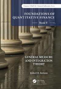 Foundations of Quantitative Finance: Book V General Measure and Integration Theory (Chapman and Hall/crc Financial Mathematics Series)