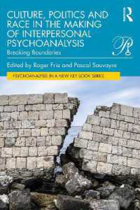 Culture, Politics and Race in the Making of Interpersonal Psychoanalysis : Breaking Boundaries (Psychoanalysis in a New Key Book Series)