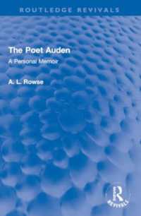 The Poet Auden : A Personal Memoir (Routledge Revivals)