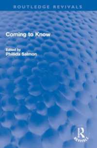 Coming to Know (Routledge Revivals)