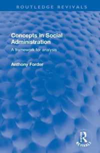 Concepts in Social Administration : A framework for analysis (Routledge Revivals)
