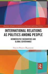 International Relations as Politics among People : Hermeneutic Encounters and Global Governance (Routledge Advances in International Relations and Global Politics)