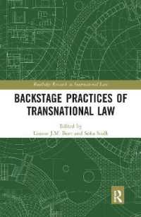 Backstage Practices of Transnational Law (Routledge Research in International Law)