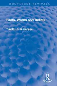 Facts, Words and Beliefs (Routledge Revivals)