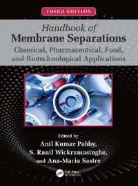 膜分離ハンドブック：化学・製薬・食品・バイオテクノロジーへの応用（第３版）<br>Handbook of Membrane Separations : Chemical, Pharmaceutical, Food, and Biotechnological Applications （3RD）