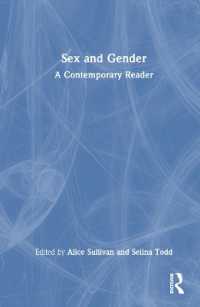 性とジェンダー：現代研究読本<br>Sex and Gender : A Contemporary Reader