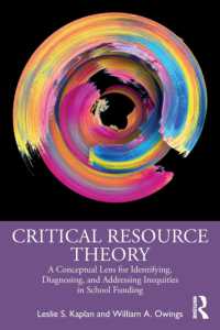 Critical Resource Theory : A Conceptual Lens for Identifying, Diagnosing, and Addressing Inequities in School Funding