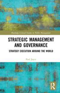 Strategic Management and Governance : Strategy Execution around the World (Routledge Critical Studies in Public Management)