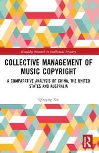Collective Management of Music Copyright : A Comparative Analysis of China, the United States and Australia (Routledge Research in Intellectual Property)