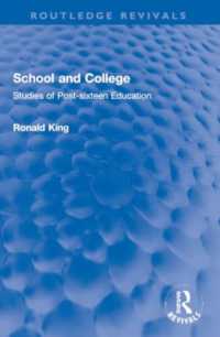 School and College : Studies of Post-sixteen Education (Routledge Revivals)