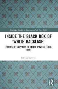 Inside the Black Box of 'White Backlash' : Letters of Support to Enoch Powell (1968-1969) (Routledge Studies in Fascism and the Far Right)