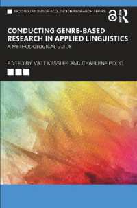 Conducting Genre-Based Research in Applied Linguistics : A Methodological Guide (Second Language Acquisition Research Series)