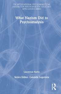 What Nazism Did to Psychoanalysis (The International Psychoanalytical Association Psychoanalytic Ideas and Applications Series)